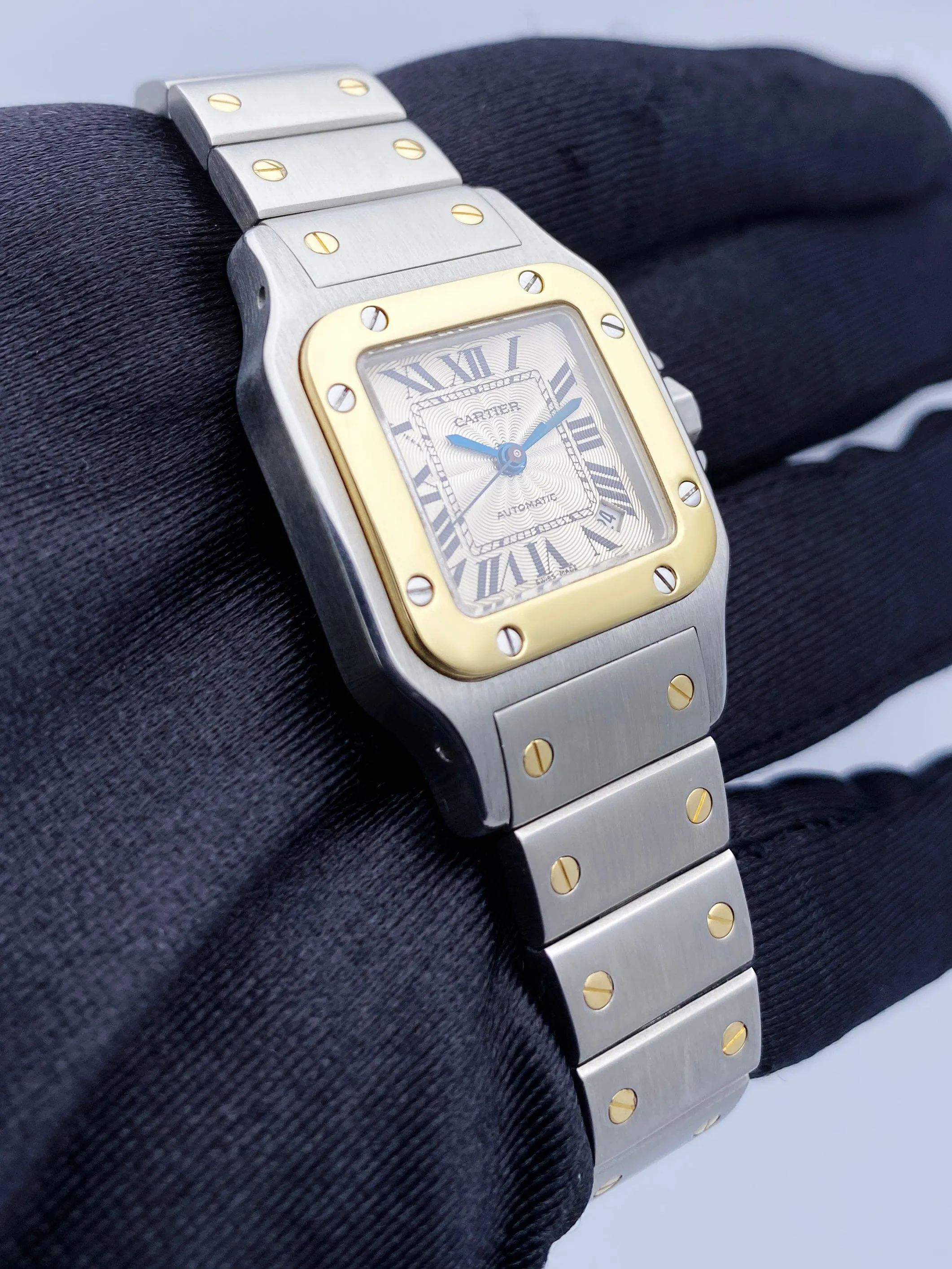 Cartier Santos Galbee W20057C4 Two Tone Ladies Watch