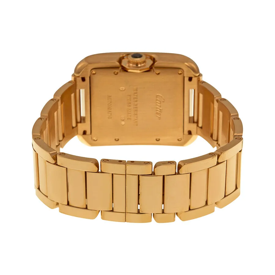 Cartier Tank Anglaise Silver Dial 18kt Rose Gold Ladies Watch W5310003