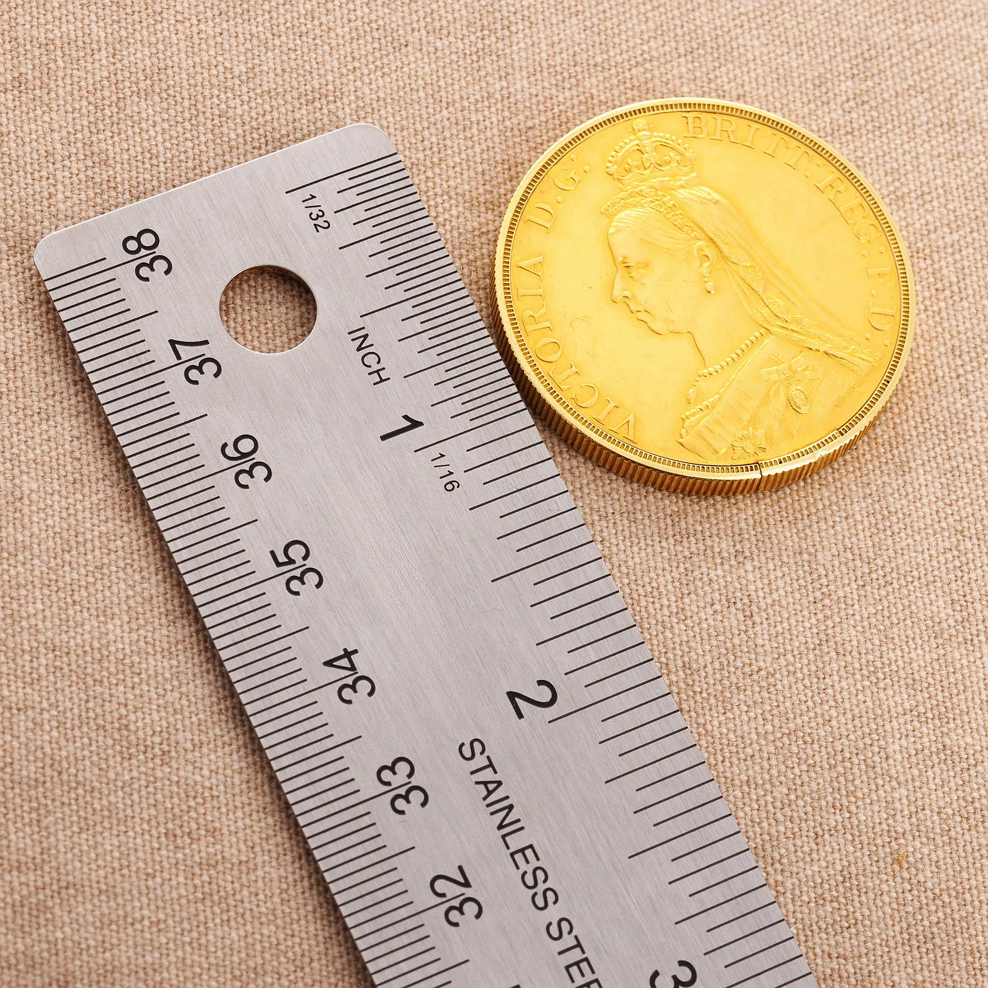 Cartier Yellow Gold Coin Watch in Original Box, Circa 1930