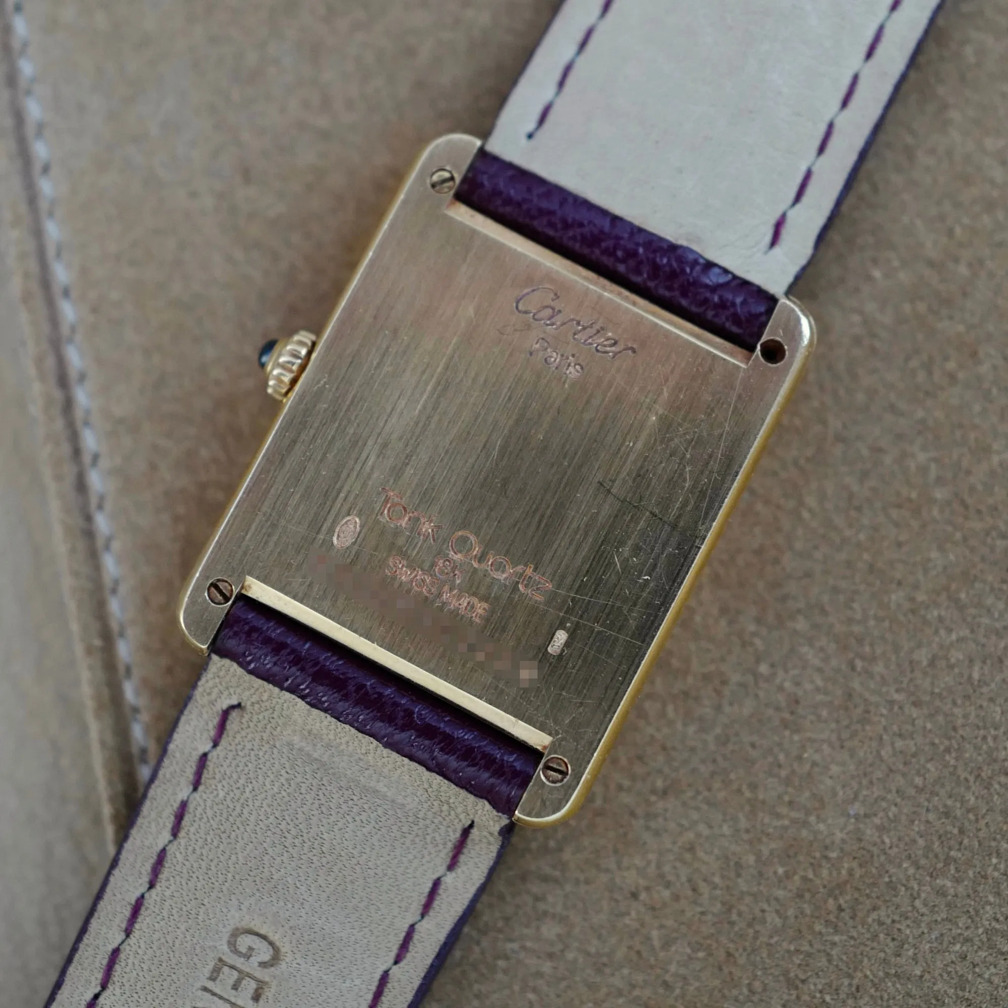 Cartier Yellow Gold Vintage Tank