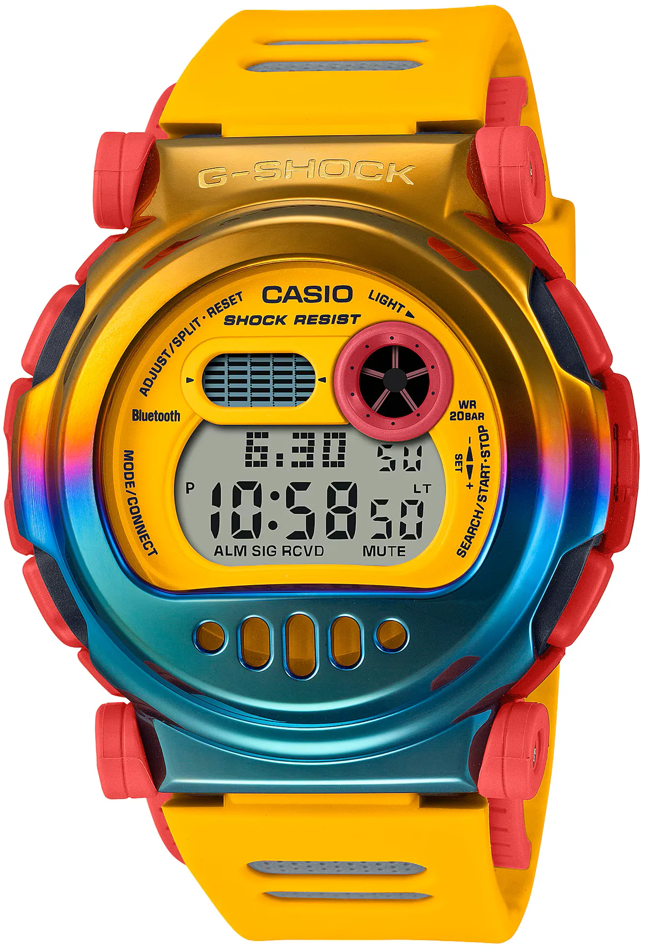 Casio G-Shock DW-001 Series Carbon Core Guard "1994 Yellow Jason" Homage G-B001MVE-9