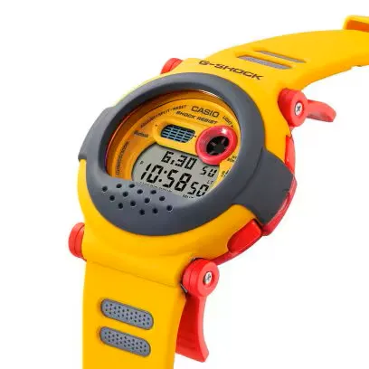 Casio G-Shock DW-001 Series Carbon Core Guard "1994 Yellow Jason" Homage G-B001MVE-9
