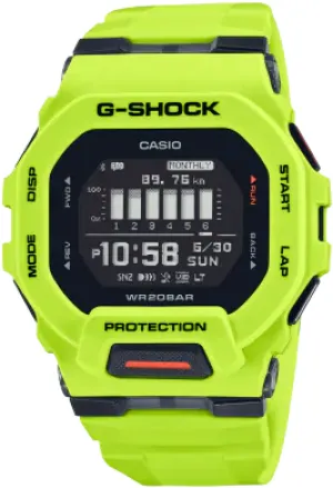 Casio G-Shock G-Squad Smartphone Link Square Face Lime Green GBD-200-9