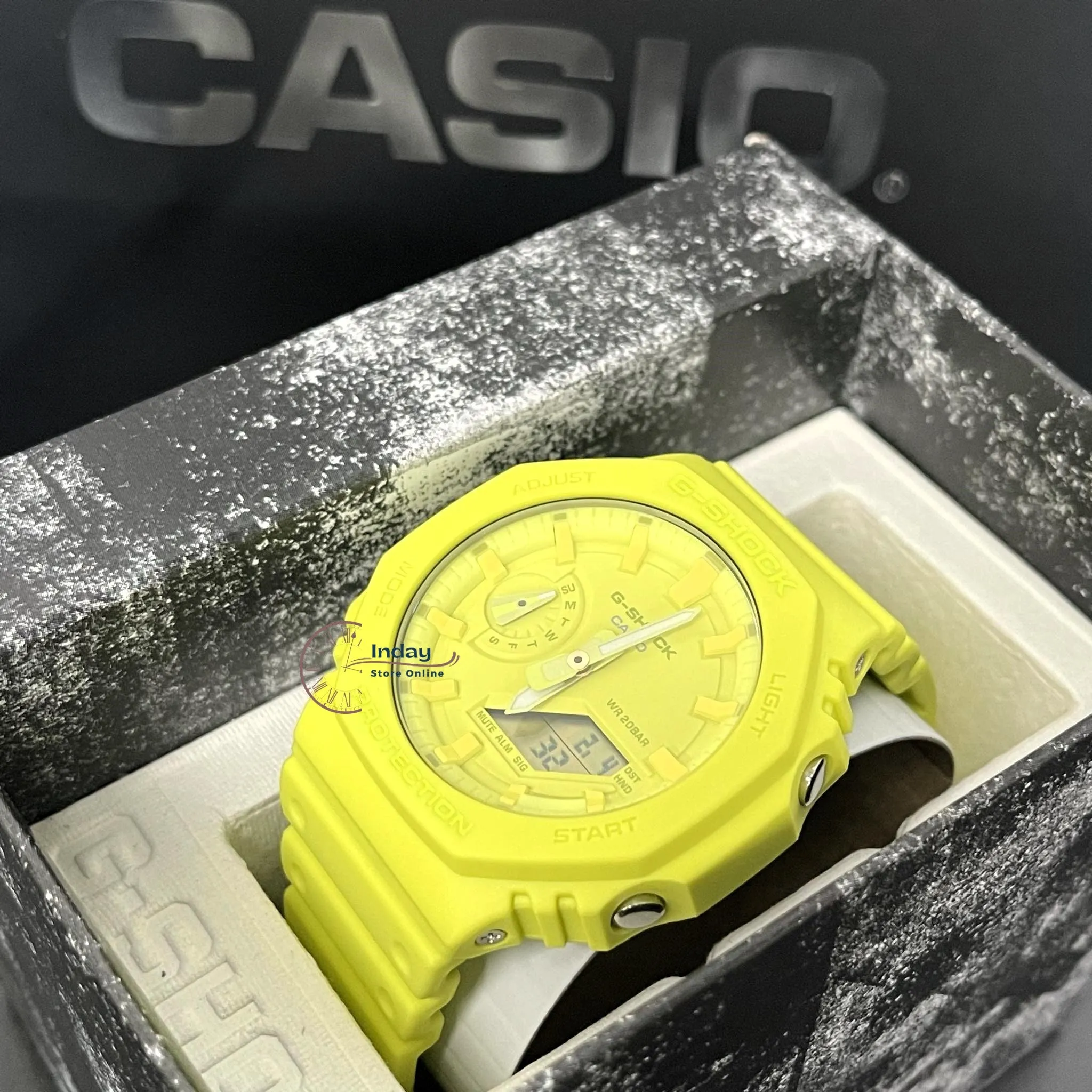 Casio G-Shock Men's Watch GA-2100-9A9 Shock Resistant Carbon Core Guard Structure