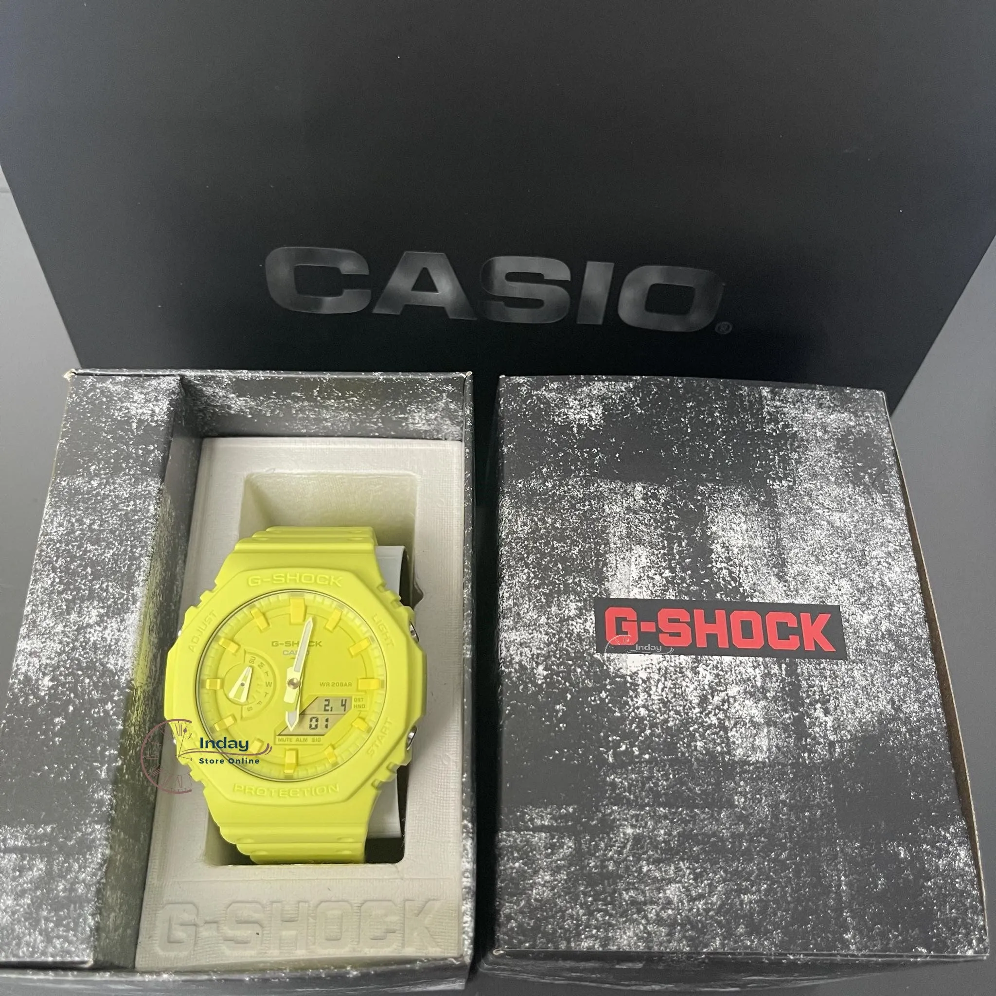Casio G-Shock Men's Watch GA-2100-9A9 Shock Resistant Carbon Core Guard Structure
