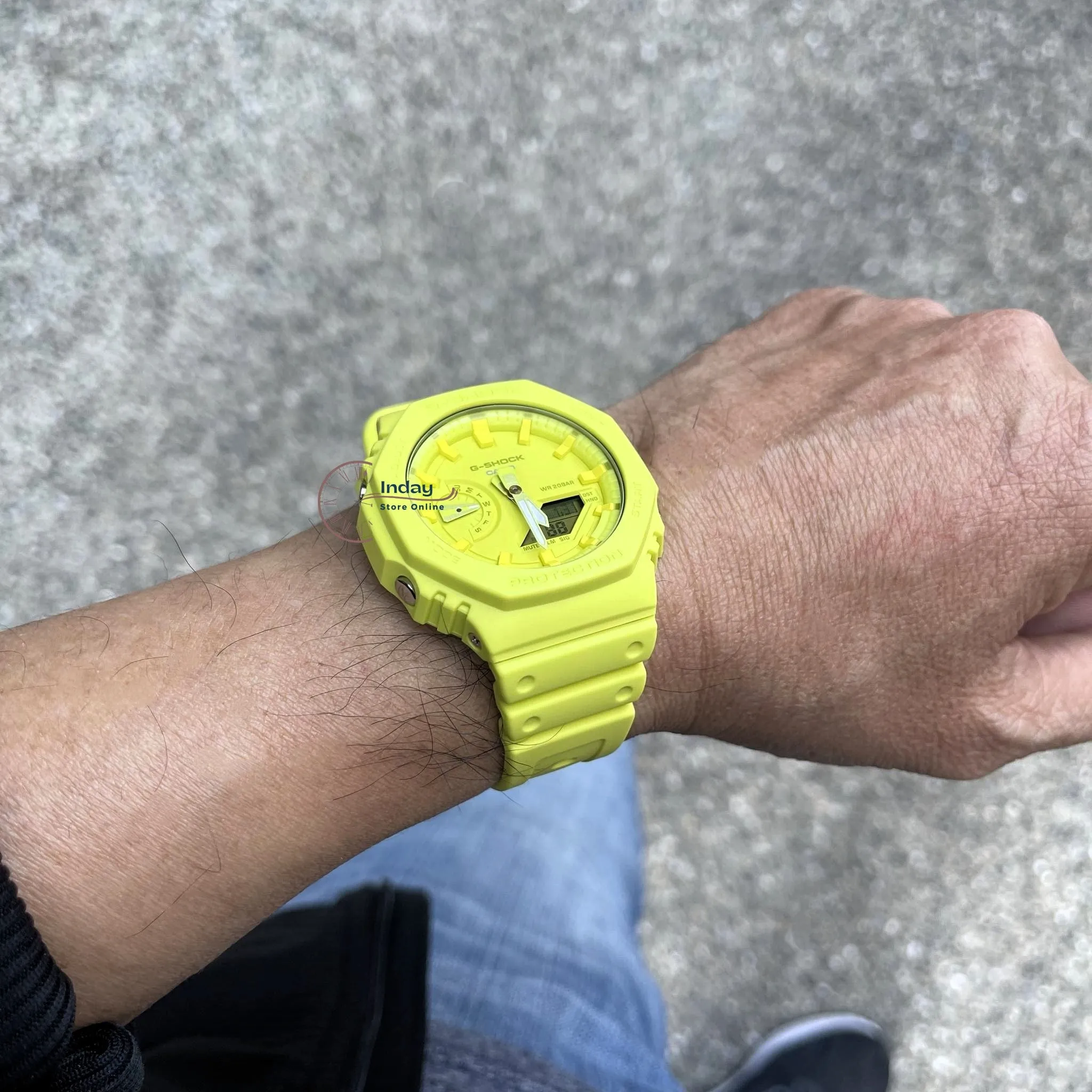 Casio G-Shock Men's Watch GA-2100-9A9 Shock Resistant Carbon Core Guard Structure