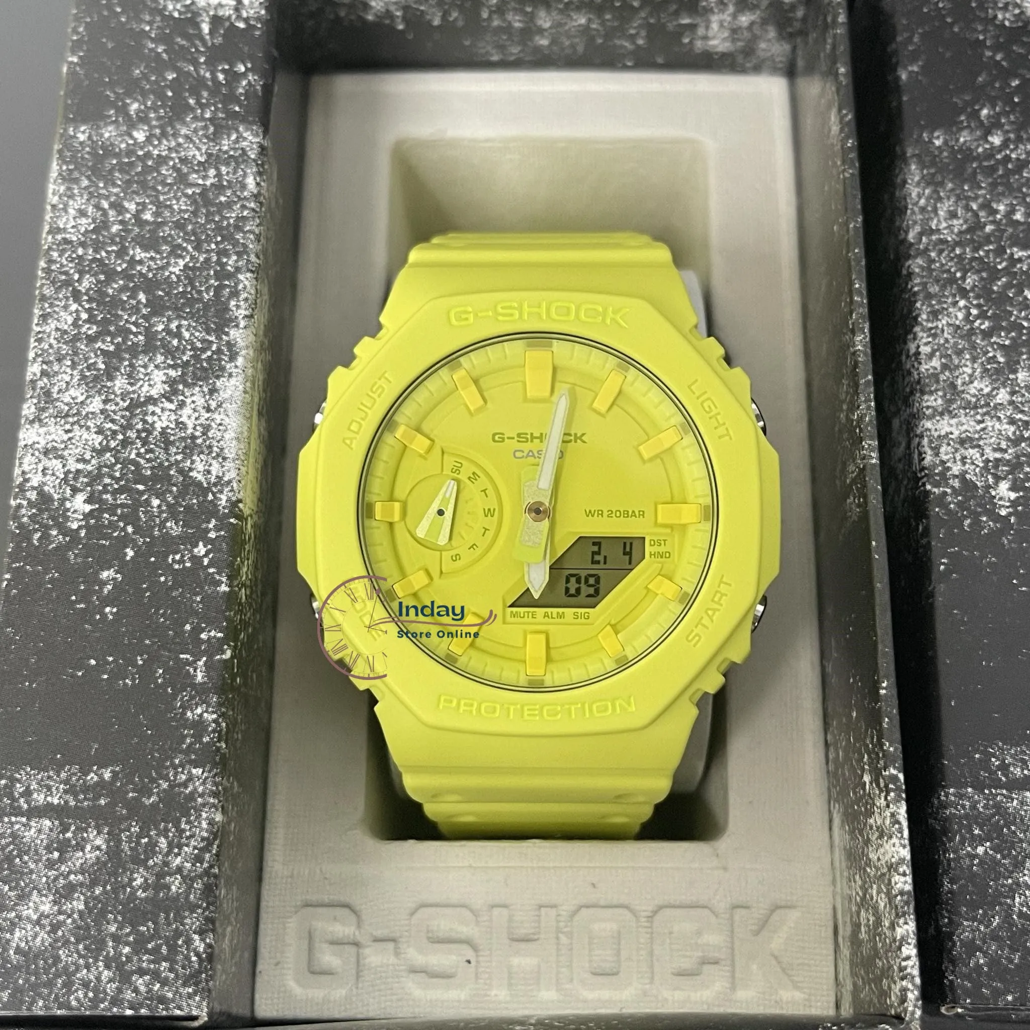 Casio G-Shock Men's Watch GA-2100-9A9 Shock Resistant Carbon Core Guard Structure