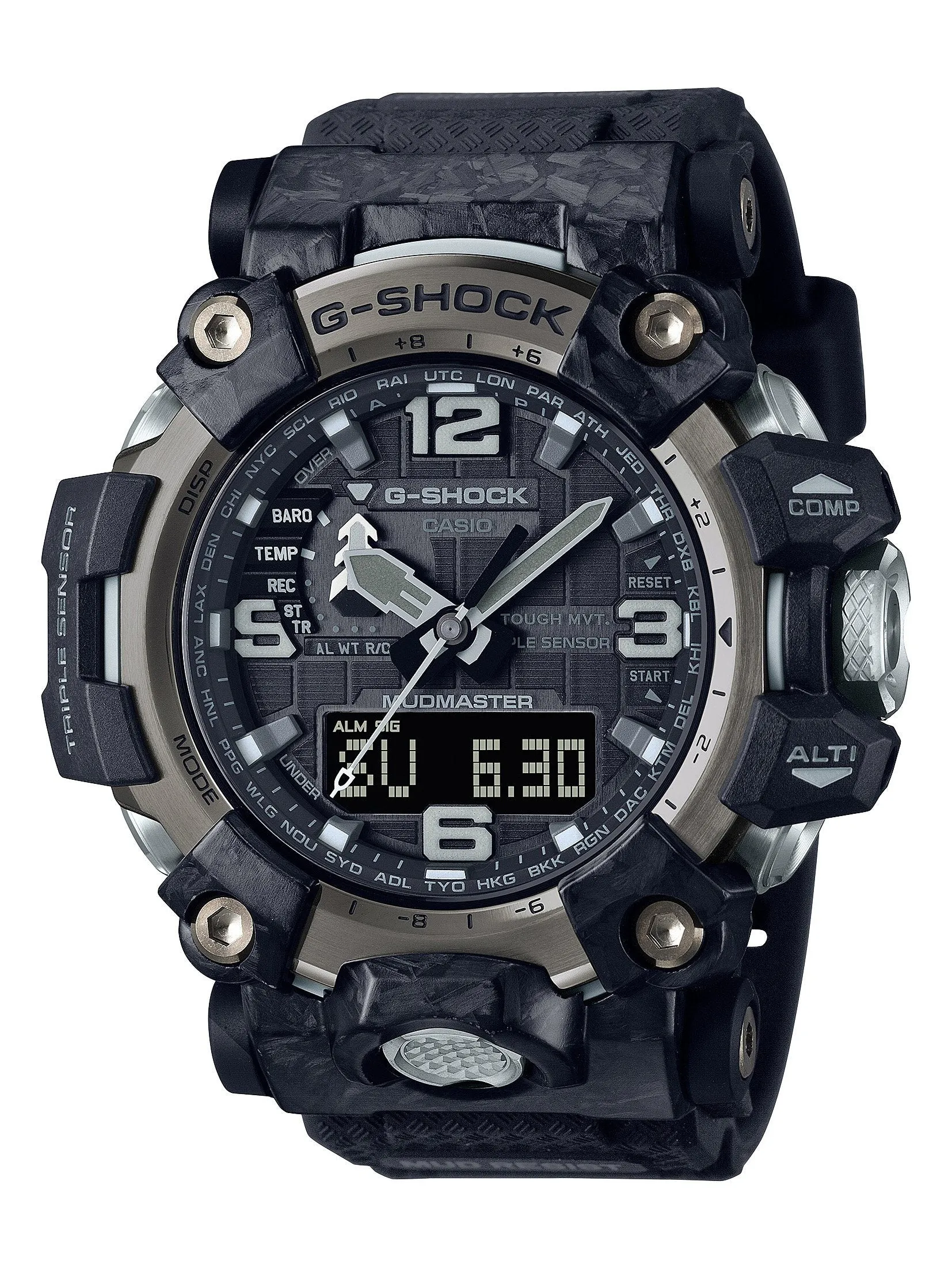 Casio G Shock Mudmaster Black and Silver Watch GWG-2000-1A1