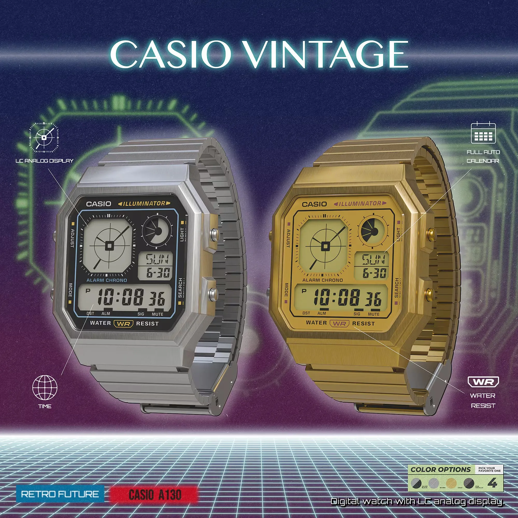 Casio Vintage A130WEGG-1A