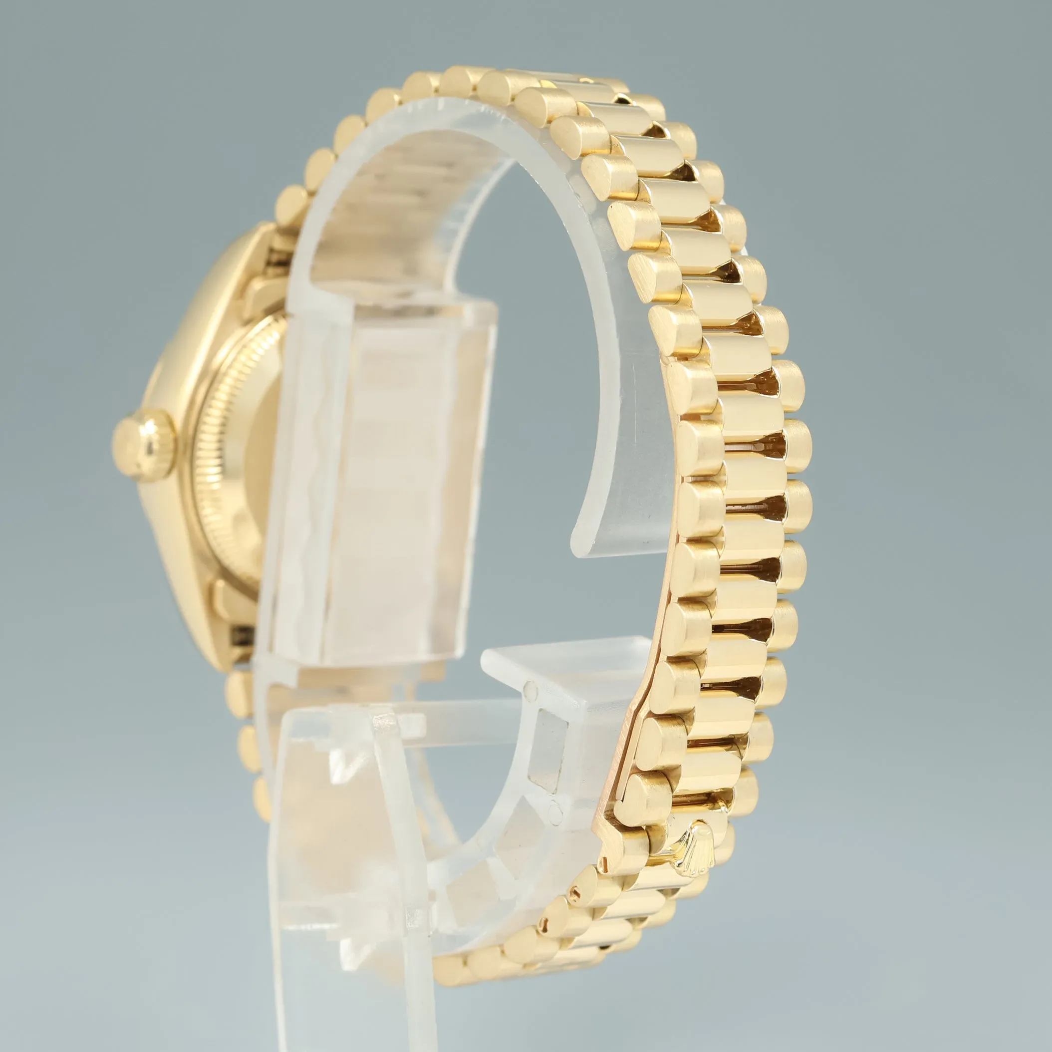 Champagne Diamond Ladies Rolex DateJust President 26mm 69178 Yellow Gold Watch