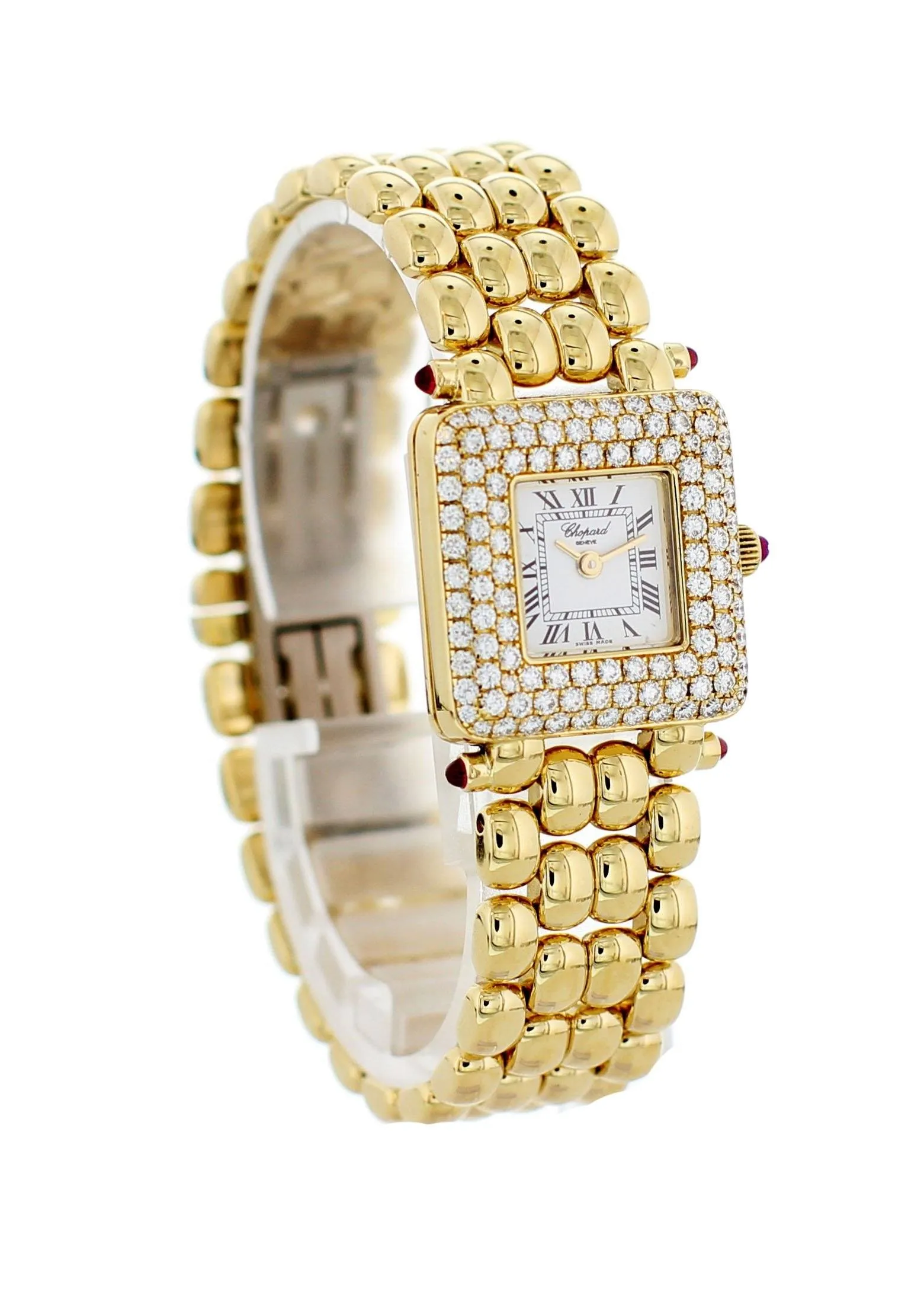 Chopard Classic Diamond 10/6115-21 18kt Yellow Gold Ladies Watch Original Papers