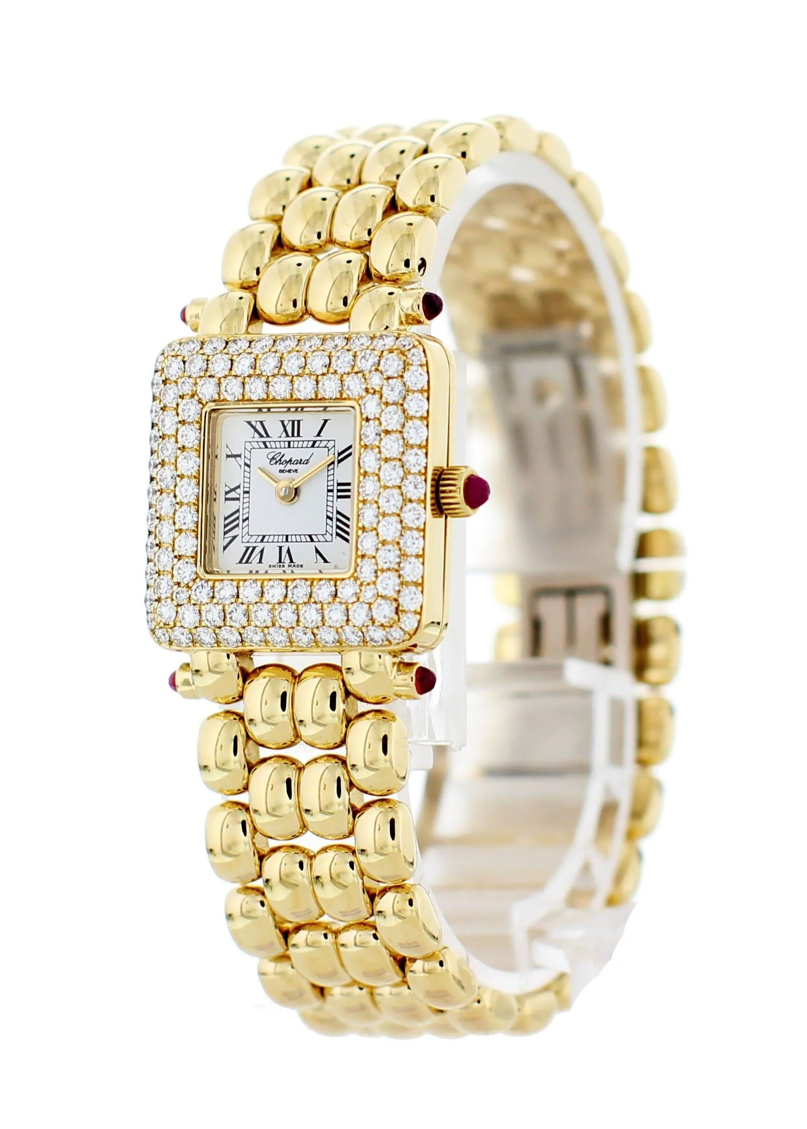 Chopard Classic Diamond 10/6115-21 18kt Yellow Gold Ladies Watch Original Papers