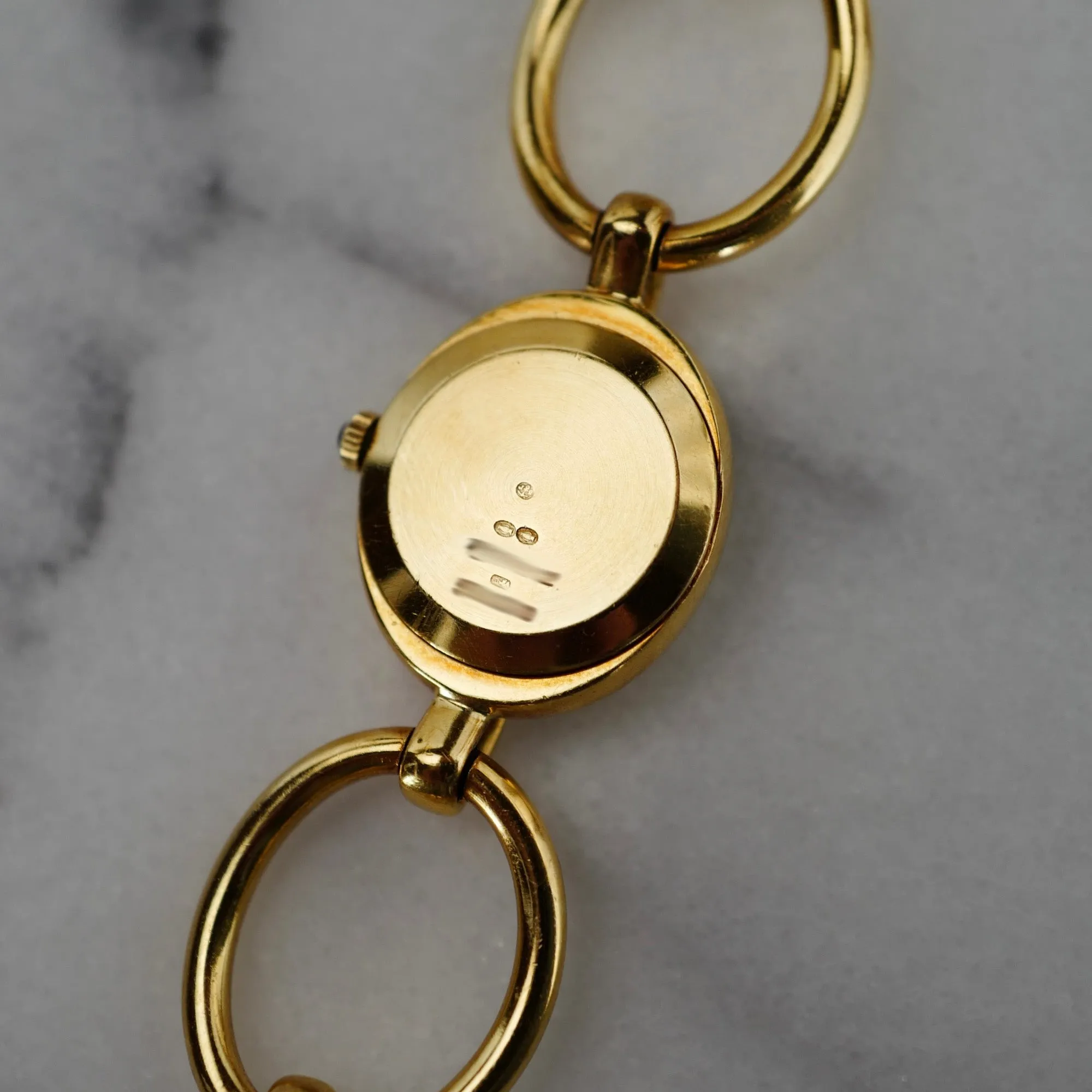 Chopard Vintage Yellow Gold Oval Link Band Watch (New Arrival)