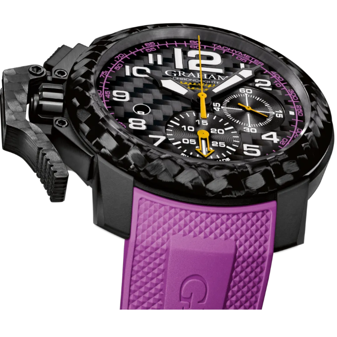 CHRONOFIGHTER SUPERLIGHT CARBON - PURPLE AND BLACK