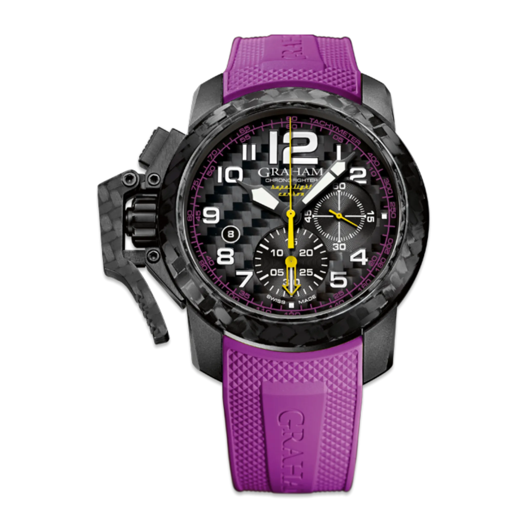 CHRONOFIGHTER SUPERLIGHT CARBON - PURPLE AND BLACK