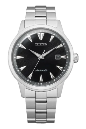 Citizen Automatic Black Textured Dial Men's Watch NK0001-84E