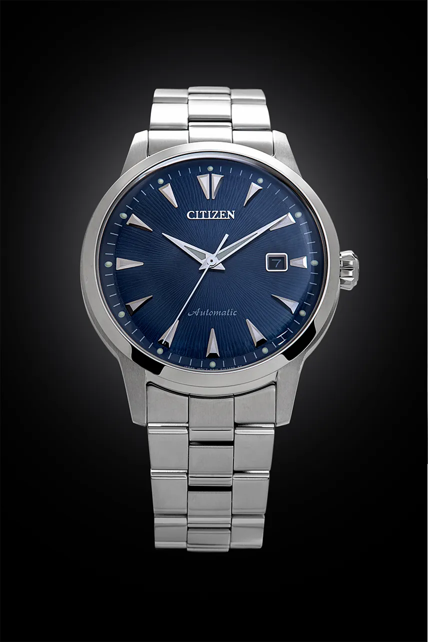 Citizen Automatic Blue Textured Dial Limited Piece Men's Watch NK0008-85L
