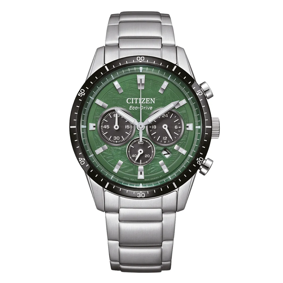 Citizen CA4624-56X Eco-Drive Chronograph: Sporty Green Steel