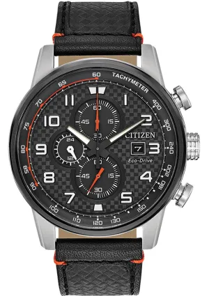 Citizen Eco-Drive Primo Black Leather Men's Watch CA0681-03E
