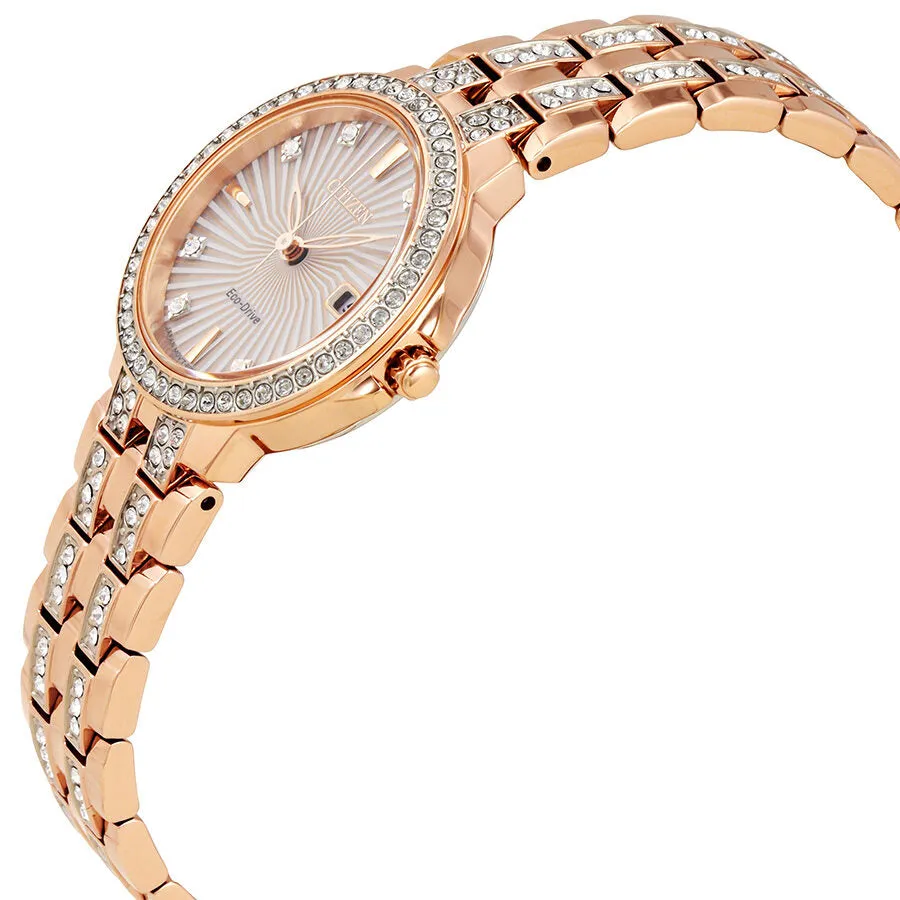 Citizen Eco-Drive Silhouette Crystal Ladies Watch EW2348-56A
