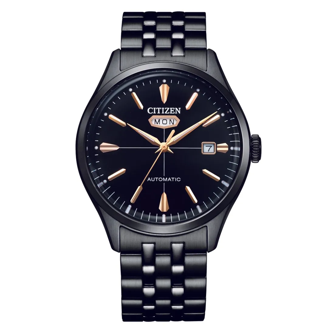 Citizen NH8395-77E Automatic Black Dial Re-issue Crystal Seven C7 Watch