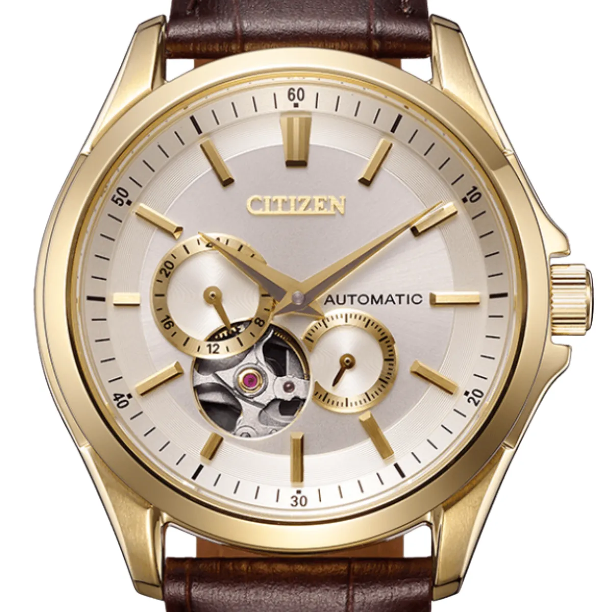 Citizen NP1013-02P Collection Classic Automatic Open Heart Watch