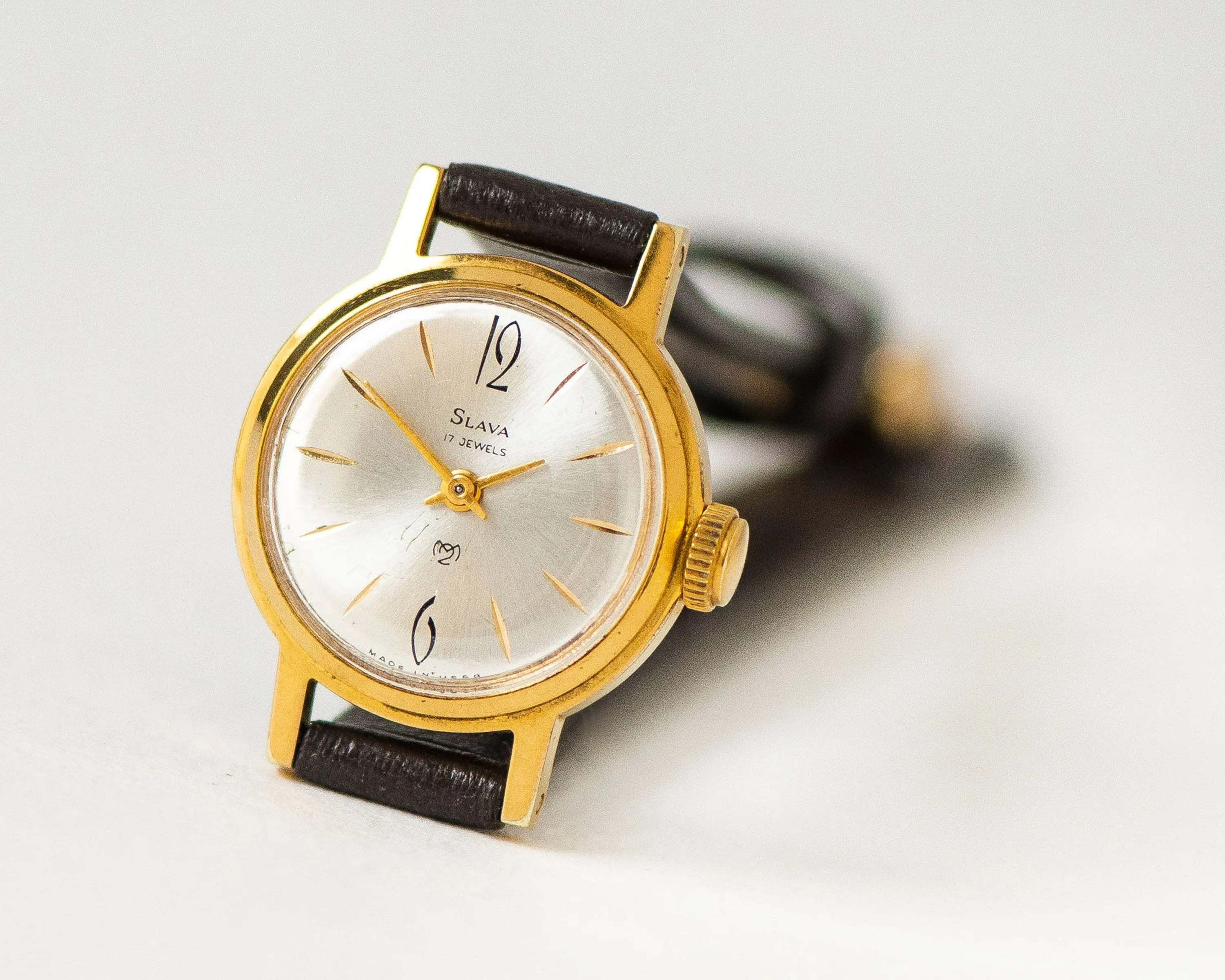 Classic simplicity women wristwatch Glory, gold plated lady watch minimalist jewelry gift, delicate watch for girl, new premium leather band