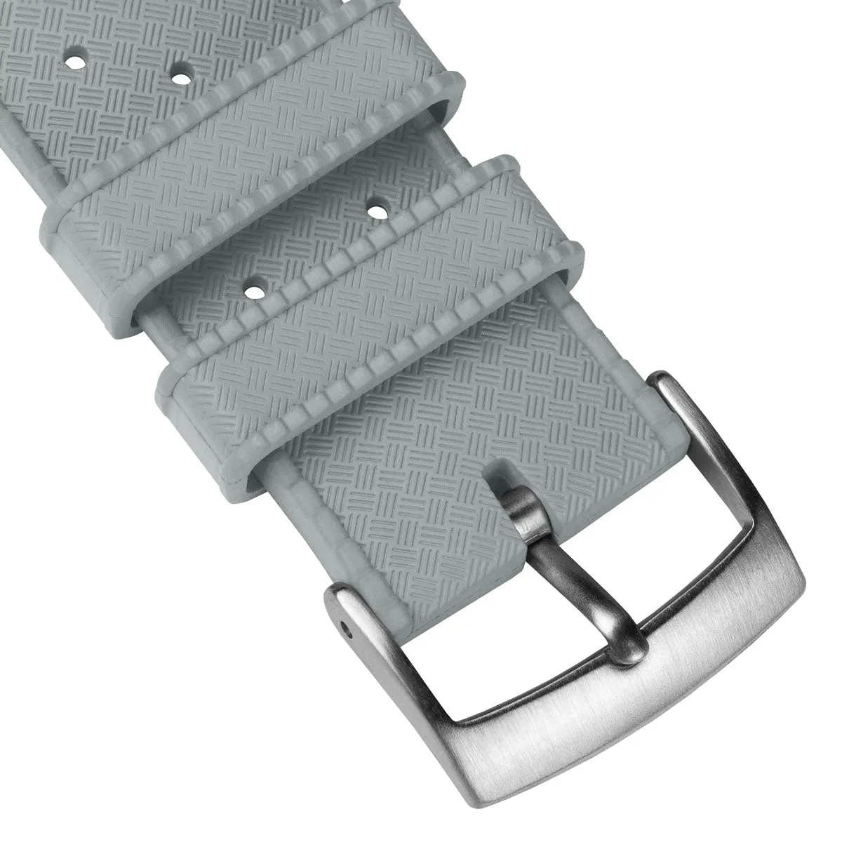Classic Tropical Style Rubber Watch Strap - Grey