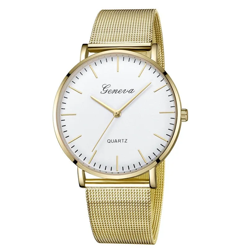 Constance James Black Stainless Steel Quartz Watch