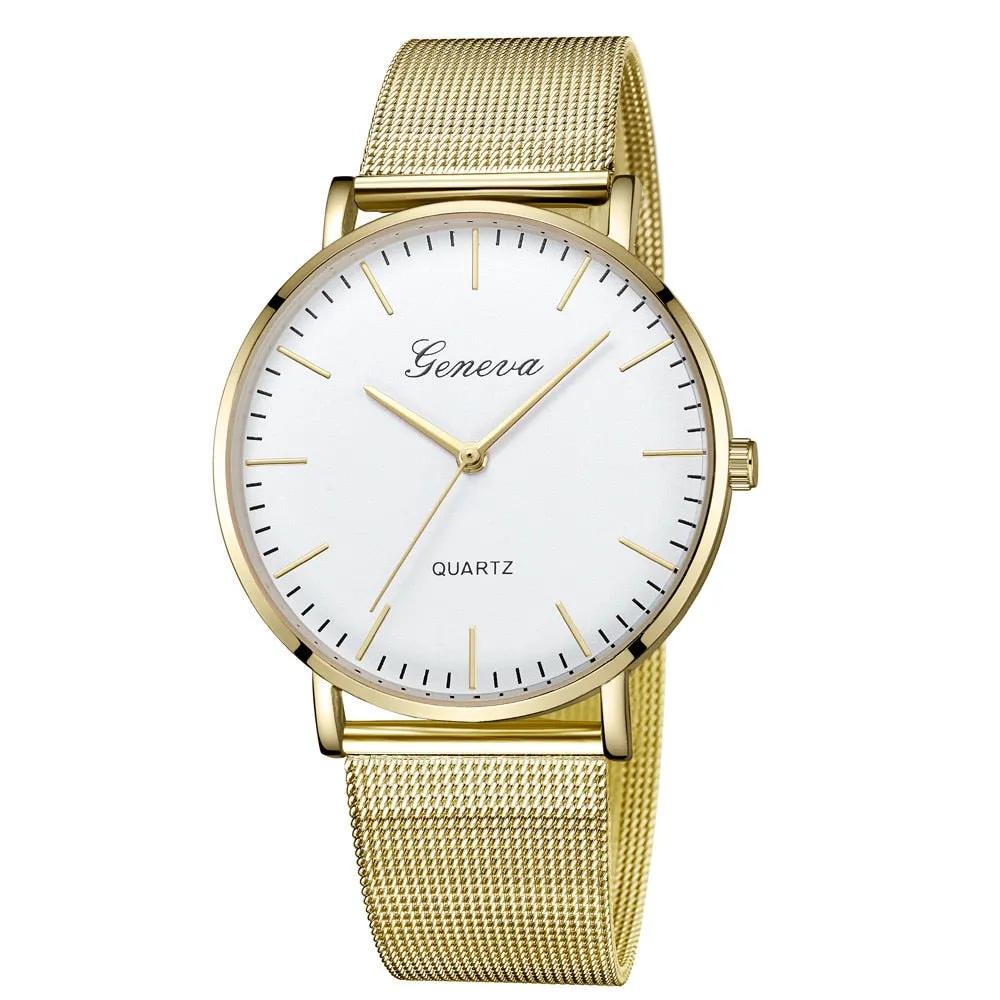 Constance James Black Stainless Steel Quartz Watch