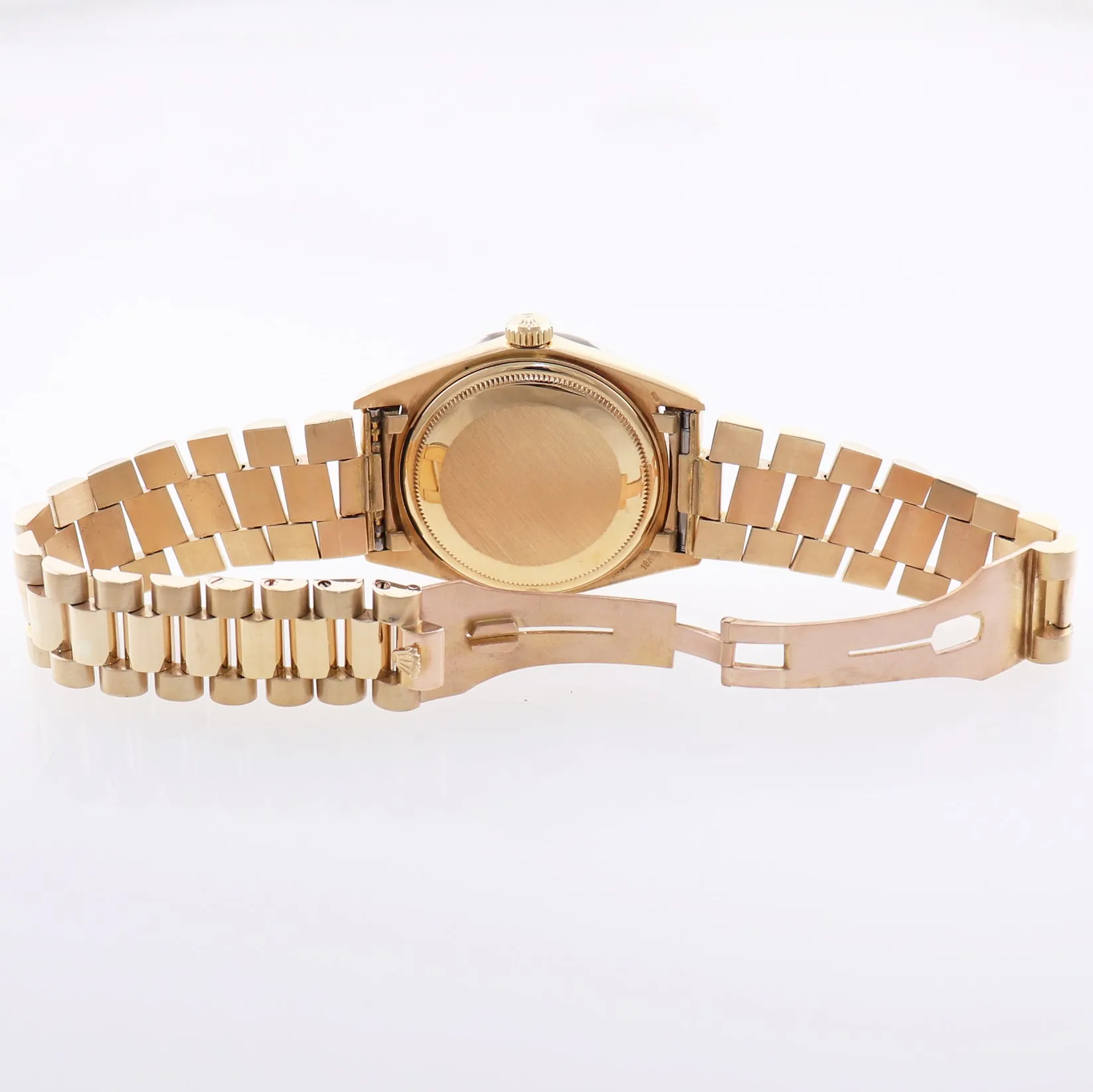 Copy of Rolex President Day Date Champagne 1803 Diamond Bezel Yellow Gold Watch Box