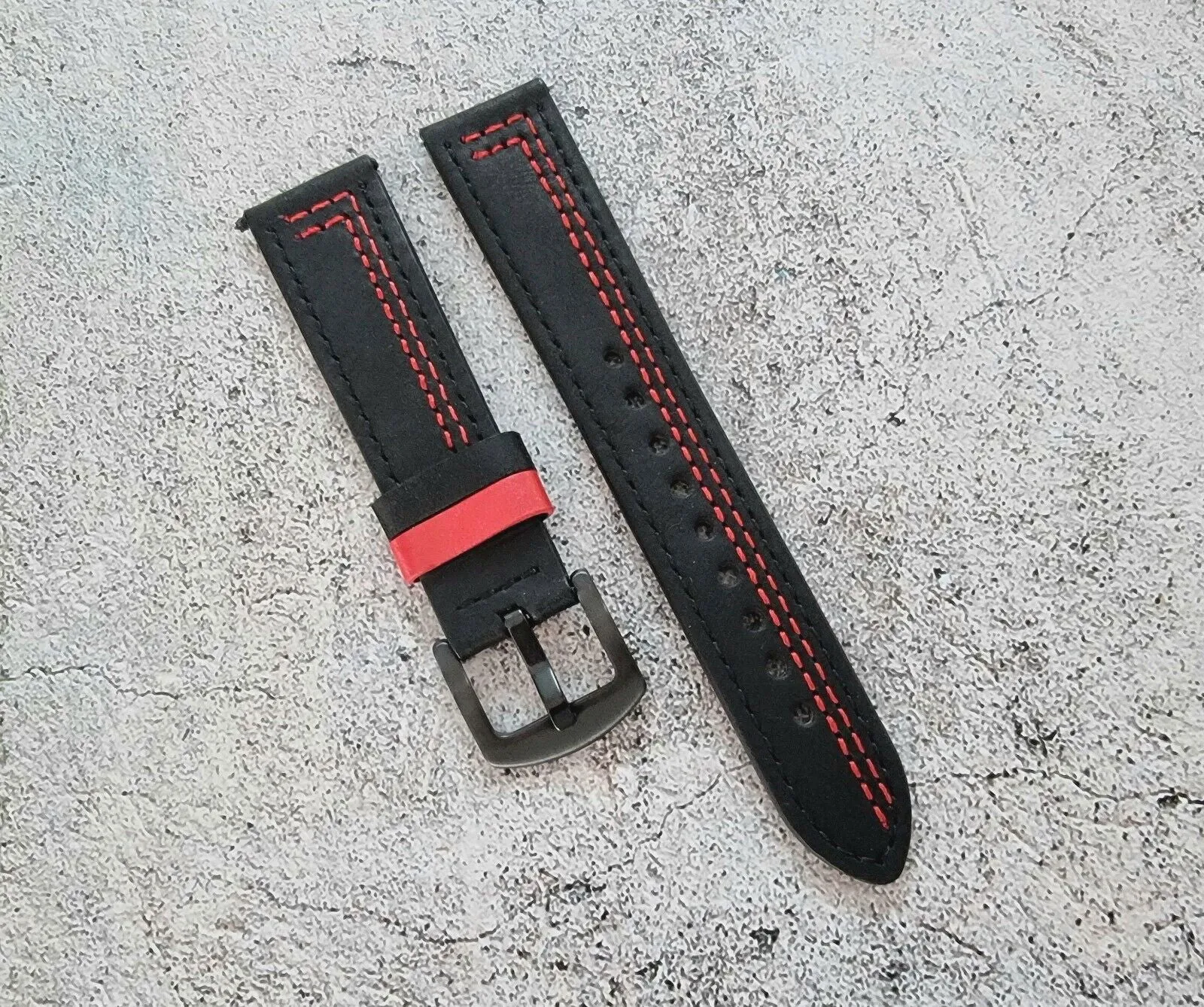 Crazy Horse Leather Watch Strap Band 20mm 22mm