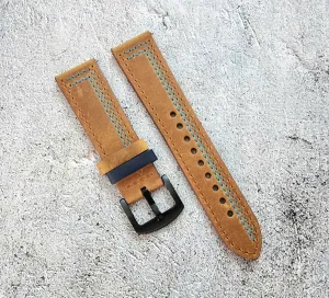 Crazy Horse Leather Watch Strap Band 20mm 22mm