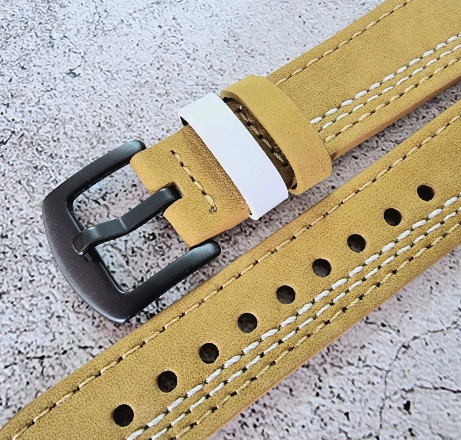Crazy Horse Leather Watch Strap Band 20mm 22mm