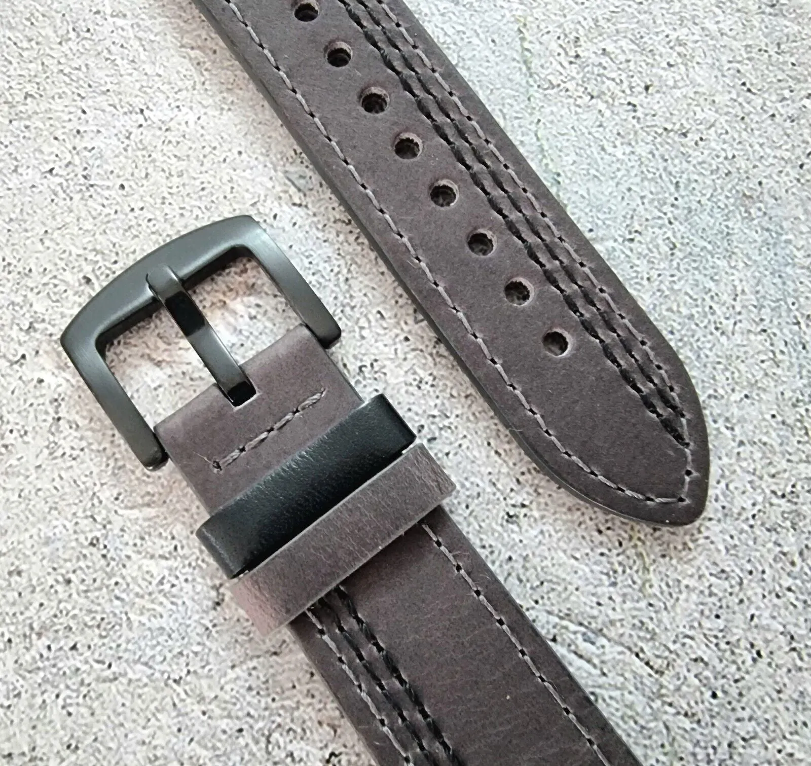 Crazy Horse Leather Watch Strap Band 20mm 22mm