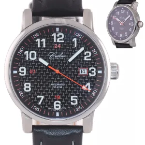 Cristino Swiss Automatic Stainless Steel 42mm ETA Black 2824 Date Watch