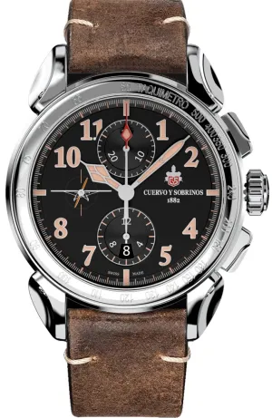 Cuervo y Sobrinos Chronograph Emilio Carranza Watch