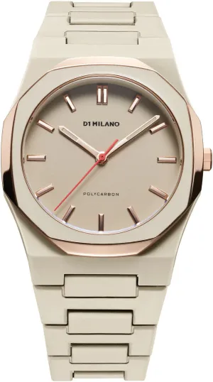 D1 Milano Watch Polycarbon Taupe Mesh
