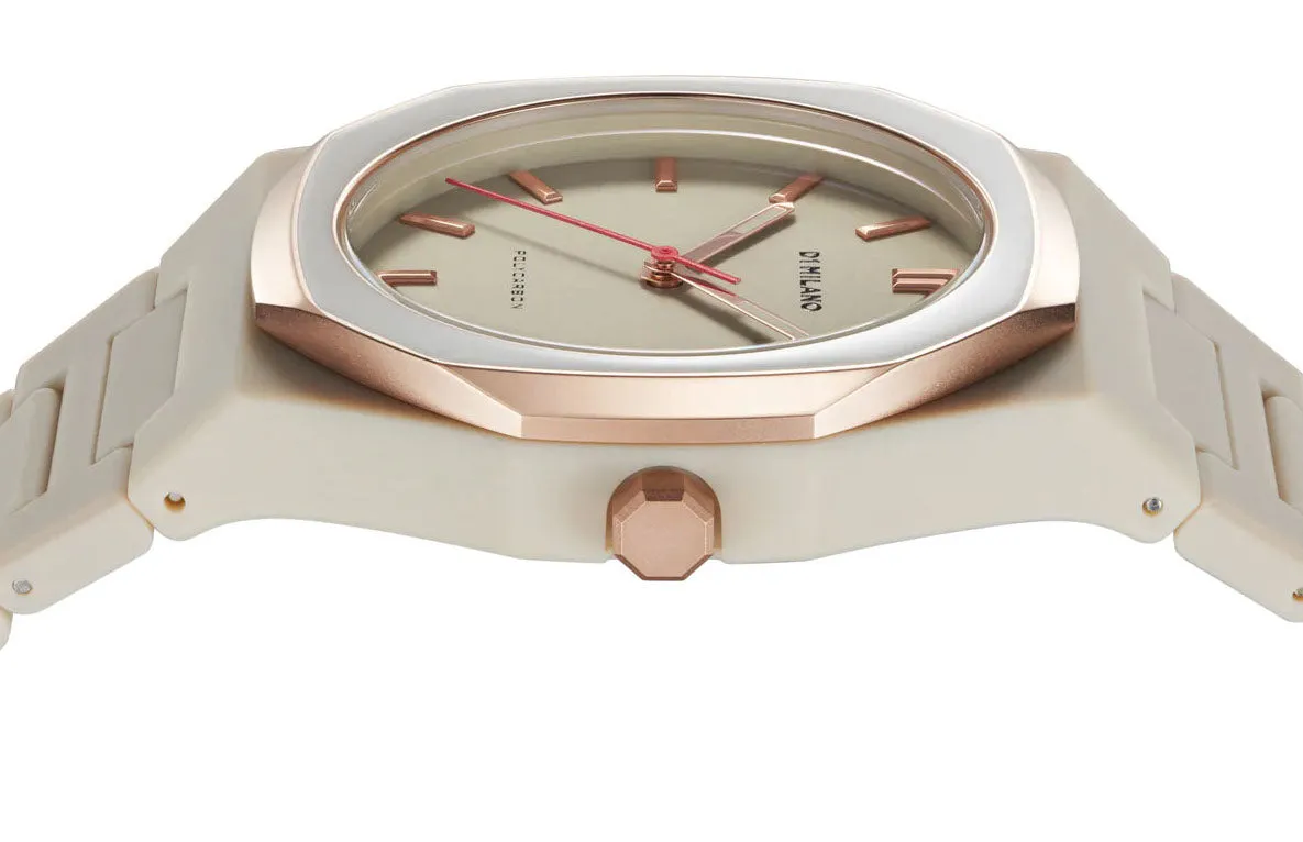 D1 Milano Watch Polycarbon Taupe Mesh