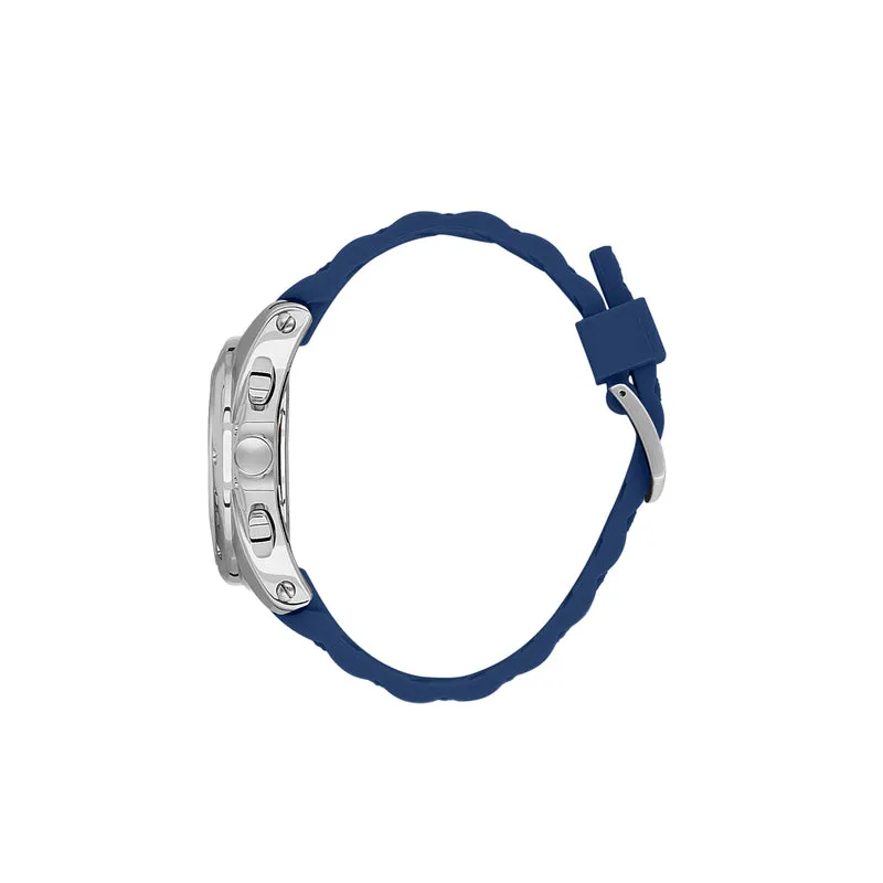 Daniel Klein Exclusive Men's Chronograph Watch Blue Silicone Strap DK.1.13679-2