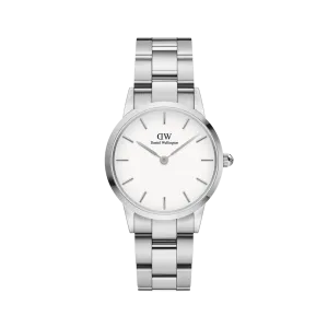 Daniel Wellington Iconic Link 36 Silver & White Watch