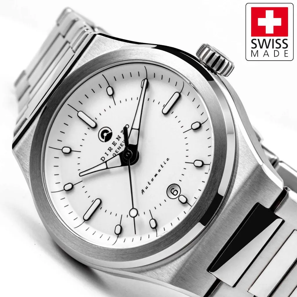 Direnzo DRZ04 Mondial V2 Classic&nbsp;White - Swiss&nbsp;Made