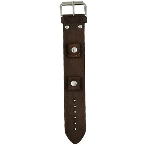 Distressed Brown Leather Ladies Cuff BFGB