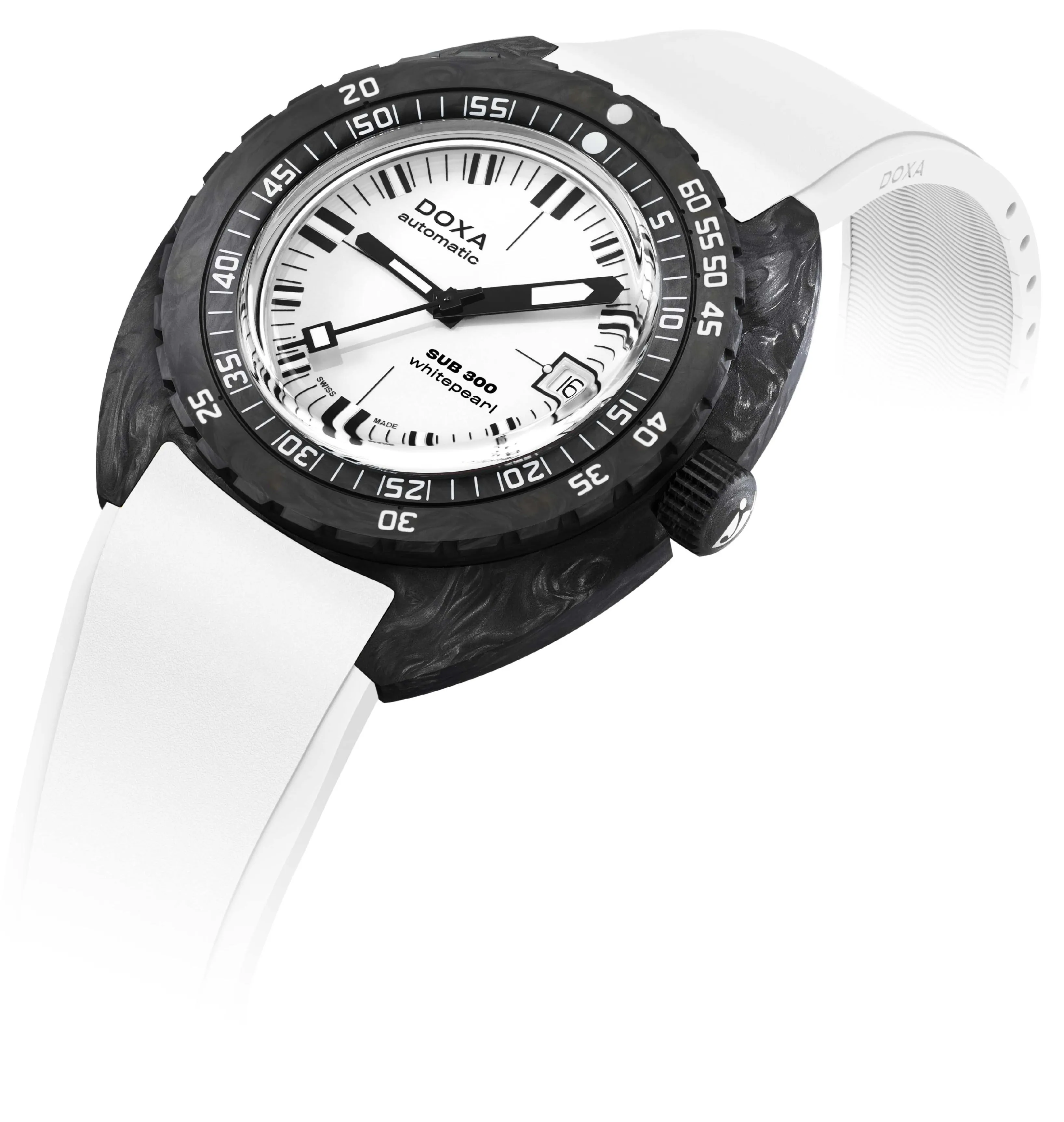 Doxa SUB 300 Whitepearl Carbon Watch