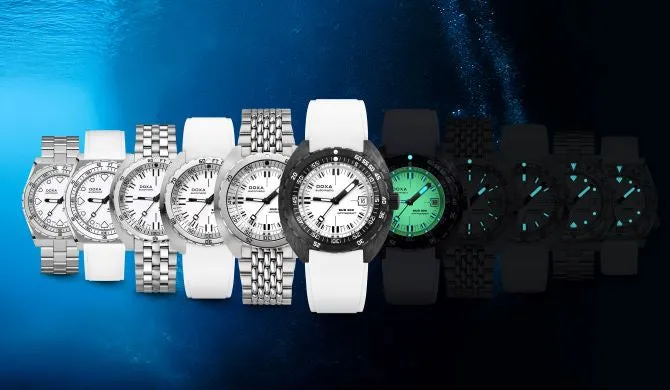 Doxa SUB 300 Whitepearl Carbon Watch