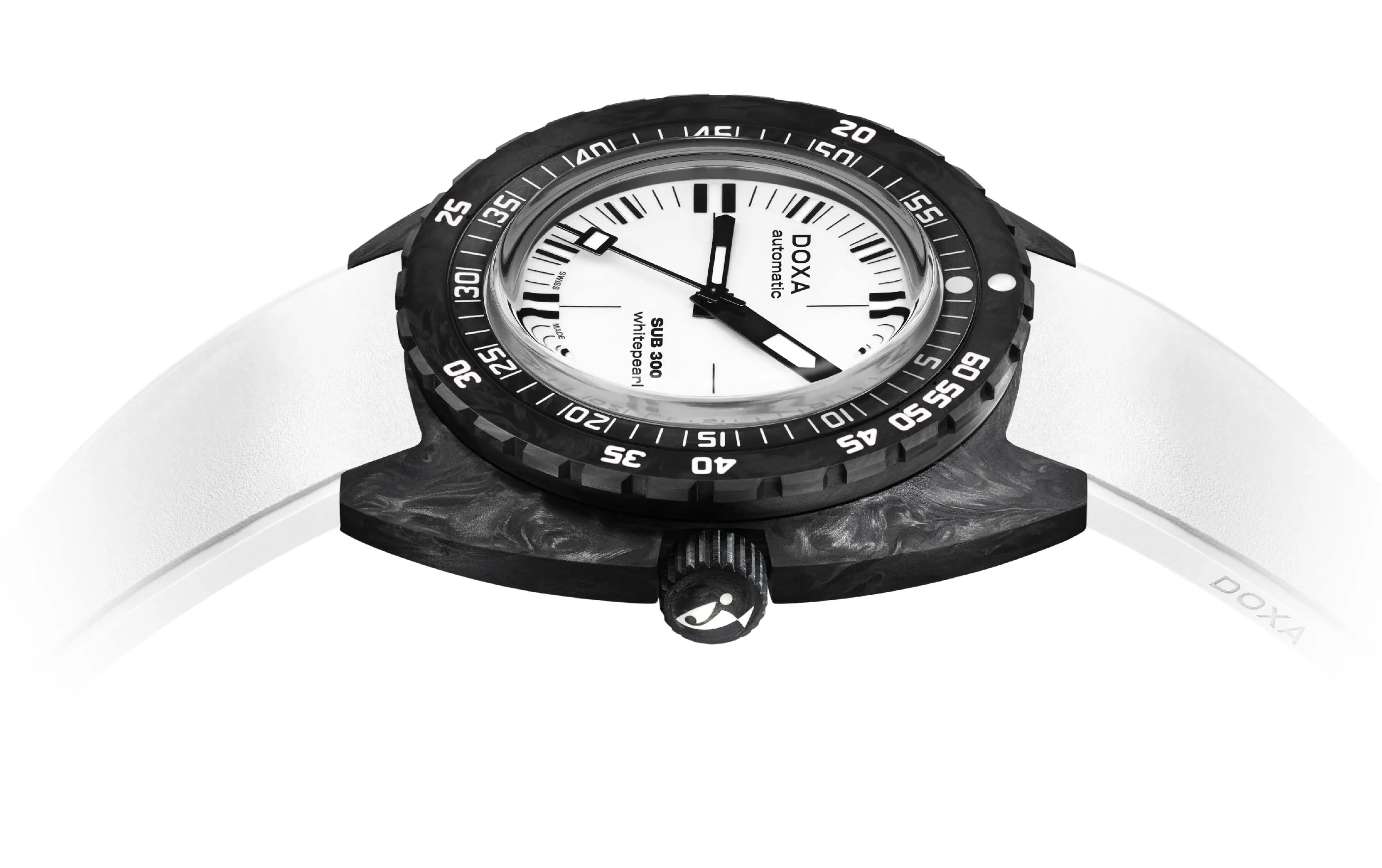 Doxa SUB 300 Whitepearl Carbon Watch