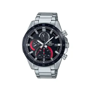 Edifice Men's Chronograph Watch EFR-571DB-1A1V Silver Stainless Steel Band Watch for Men