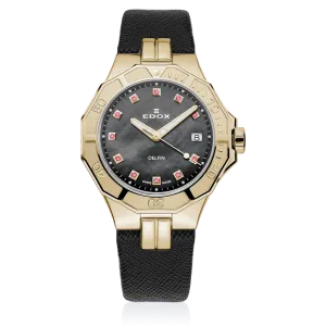 EDOX SWISS MADE 53020-37JC-NANRUD DELFIN THE ORIGINAL DIVER DATE LADY