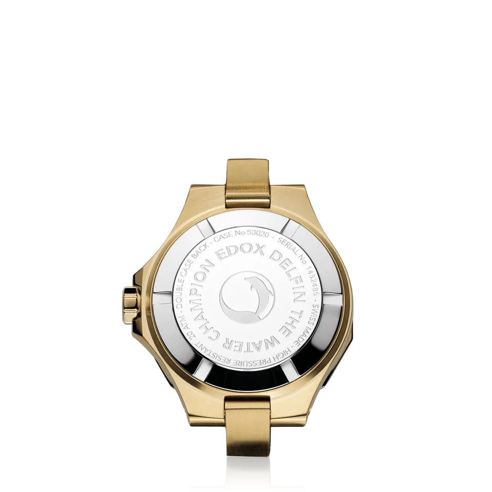EDOX SWISS MADE 53020-37JC-NANRUD DELFIN THE ORIGINAL DIVER DATE LADY