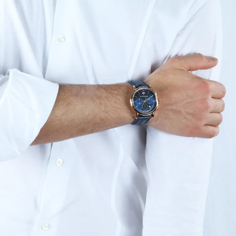 EPOCA 42mm Deep Blue Watch